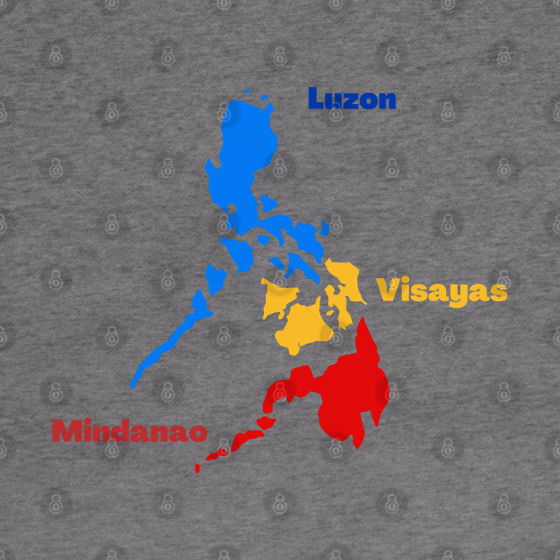 Philippine map luzon visayas mindanao - Philippine Map - Hoodie